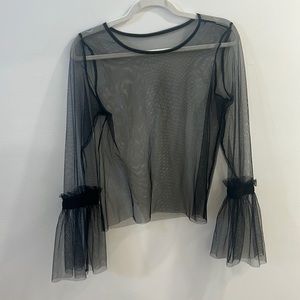 Black sheer Top